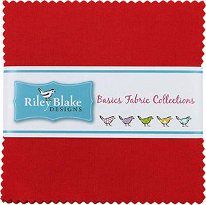 Riley-Blake Designs Confetti Cottons Tomato 5" Stacker 42 pcs 5-120-TOMATO-42