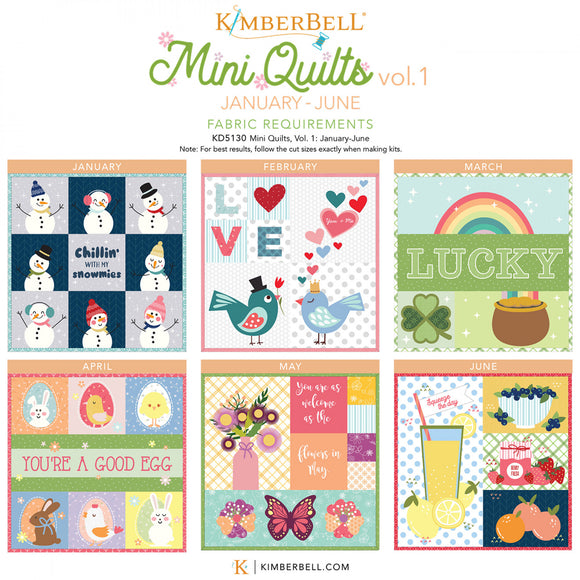 Kimberbell Mini Quilts Volume 1 January - June