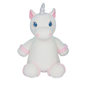 Cubbies Starflower Unicorn BLANK - Ready for Embroidery - Soft Plush Animal, Great Gift, embroidered eyes, removable stuffing pod, 12 inches