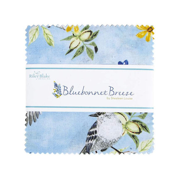 Bluebonnet Breeze 5 Inch Stacker by Shealeen Louise for Riley Blake Designs includes 42 pieces (5-11640-42)