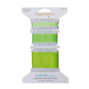 Kimberbell Embellishment: Crocheted Edge Trim Lime Green KDKB178
