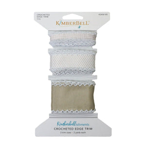 Kimberbell Embellishment: Crocheted Edge Trim Grey KDKB180