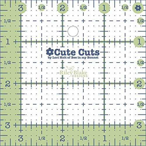 Riley Blake Designs - Cute Cut Ruler by Lori Holt - Square 3.5