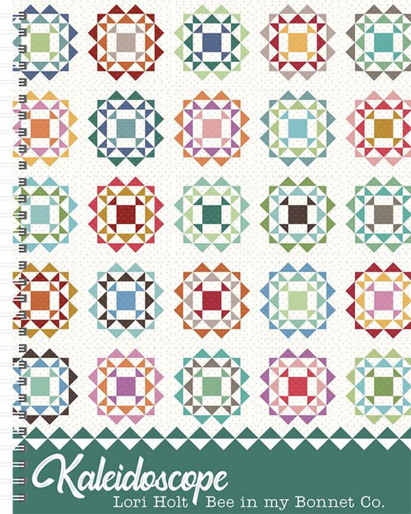 It's Sew Emma Kaleidoscope Book by Lori Holt includes 3 quilt sizes and 3 pillow sizes