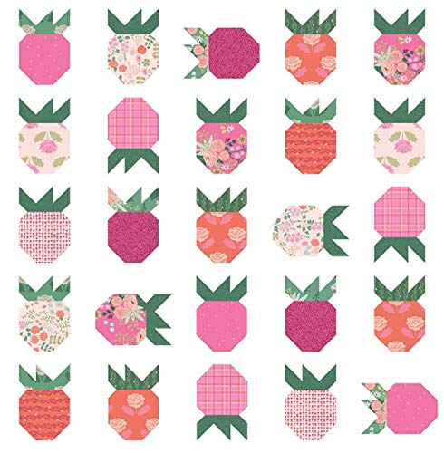 Riley Blake Citrus and Mint Strawberry Fields Quilt Pattern