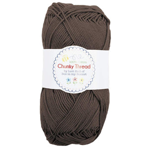 Lori Holt Cotton Sport Weight Chunky Thread Yarn (23 Colors to Choose from) (Raisin)