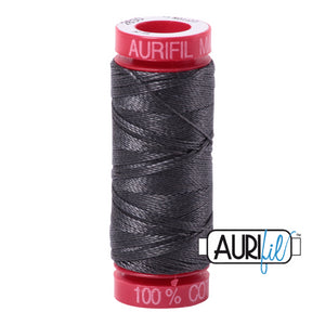 Aurifil Dark Pewter 2630 MAKO 50wt Small Spool 220 Yards 100% Cotton Quilting Thread